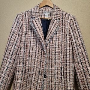 Draper's & Damon's Multicolor Tweed Blazer